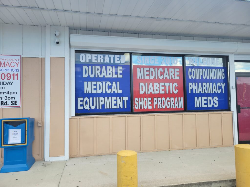 Malabar Discount Pharmacy - Window Decal